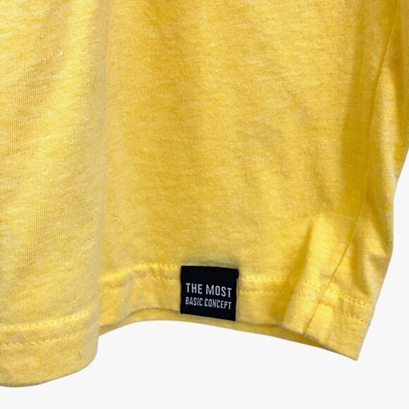 Be A Good Person Signature T-Shirt Yellow Size M Spell Out Logo Short Sleeve - Picture 4 of 5